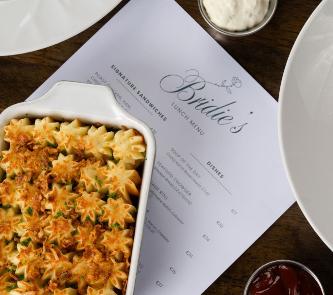 Bridies Lunch Menu in Ballybofey, Donegal